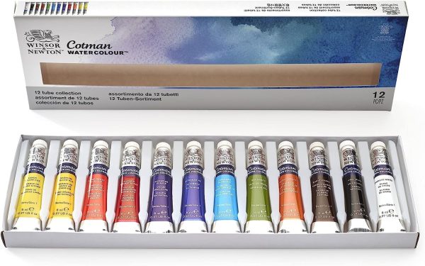 Cotman Tube Watercolor Set-12/Set (並行輸入品)