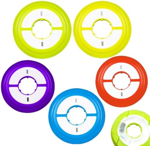 ノーブランド品 Fishing Wire Spool, Fishing Leader Storage, Set Of 5 Silicone Angling Keeper Holders, 2.36 Inches Enclosed Angler Leader Spooling Accessories For Tackle Management