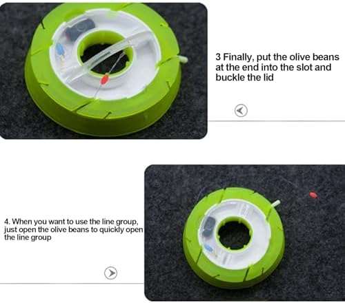 ノーブランド品 Fishing Wire Spool, Fishing Leader Storage, Set Of 5 Silicone Angling Keeper Holders, 2.36 Inches Enclosed Angler Leader Spooling Accessories For Tackle Management - 画像 (6)
