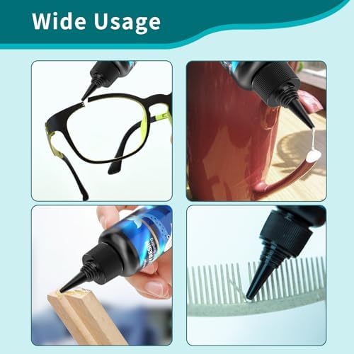 ISTOYO 30g強力瞬間接着剤、超多用途接着剤、uvランプ照射後4秒以内に急速に硬化でき、395 NM充電可能UV懐中電灯付き、金属、プラスチック、陶磁器 、ガラス、に使用できる、修復/固定/粘合/シール - 画像 (2)