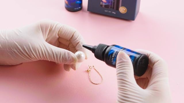 ISTOYO 30g強力瞬間接着剤、超多用途接着剤、uvランプ照射後4秒以内に急速に硬化でき、395 NM充電可能UV懐中電灯付き、金属、プラスチック、陶磁器 、ガラス、に使用できる、修復/固定/粘合/シール - 画像 (7)