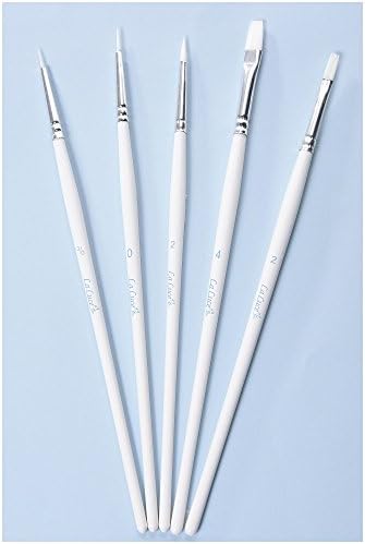 モリベクリエーション LALUCE ホワイトナイロン画筆ディテールセット 5本組 MNG-STD - 画像 (3)