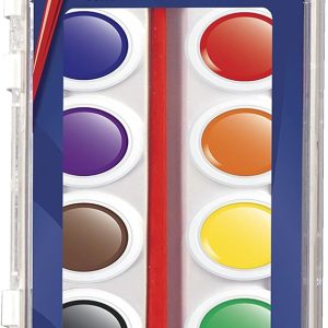 Prang Washable Watercolor Set, 16 Classic Colors with Brush, Assorted Colors (16016) [並行輸入品]